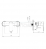 LAVITA Bateria prysznicowa Spark Chrome
